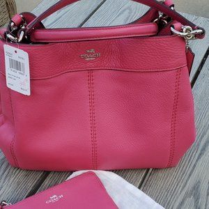 Coach handbag with wristlet